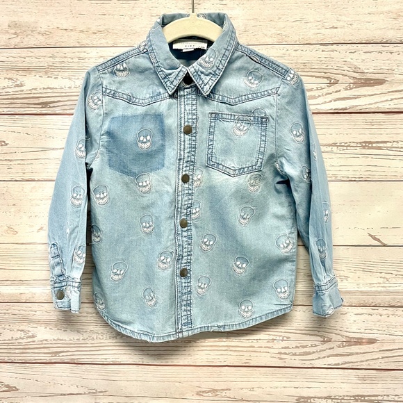 Stella McCartney Cotton Chambray Skull shirt - Picture 2 of 9
